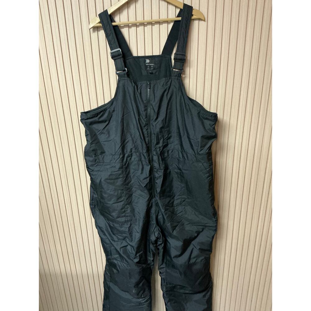 All In Motion Snow Bib Black Insulated Overalls Size XL